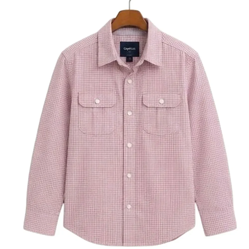 Gap Kids Red Plaid Button Down Shirt - Boys Size S (6/7)